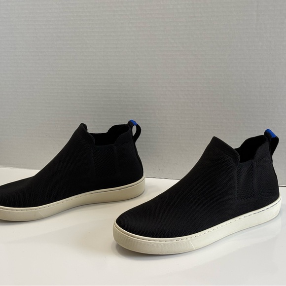 Rothy's The Chelsea Boot Women's 8 Black Knit High Top Pull On Ankle Sneakers - Picture 15 of 15